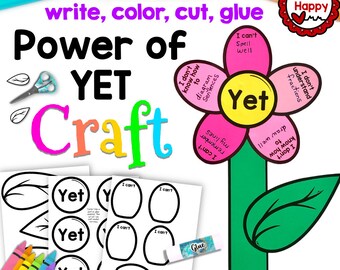 Självbekräftelse Kraften i Ändå Blomma, Utskrivbar Barnpysselmall, Growth Mindset, SEL, Hemundervisning, Lärarresurser, Direkt PDF-nedladdning