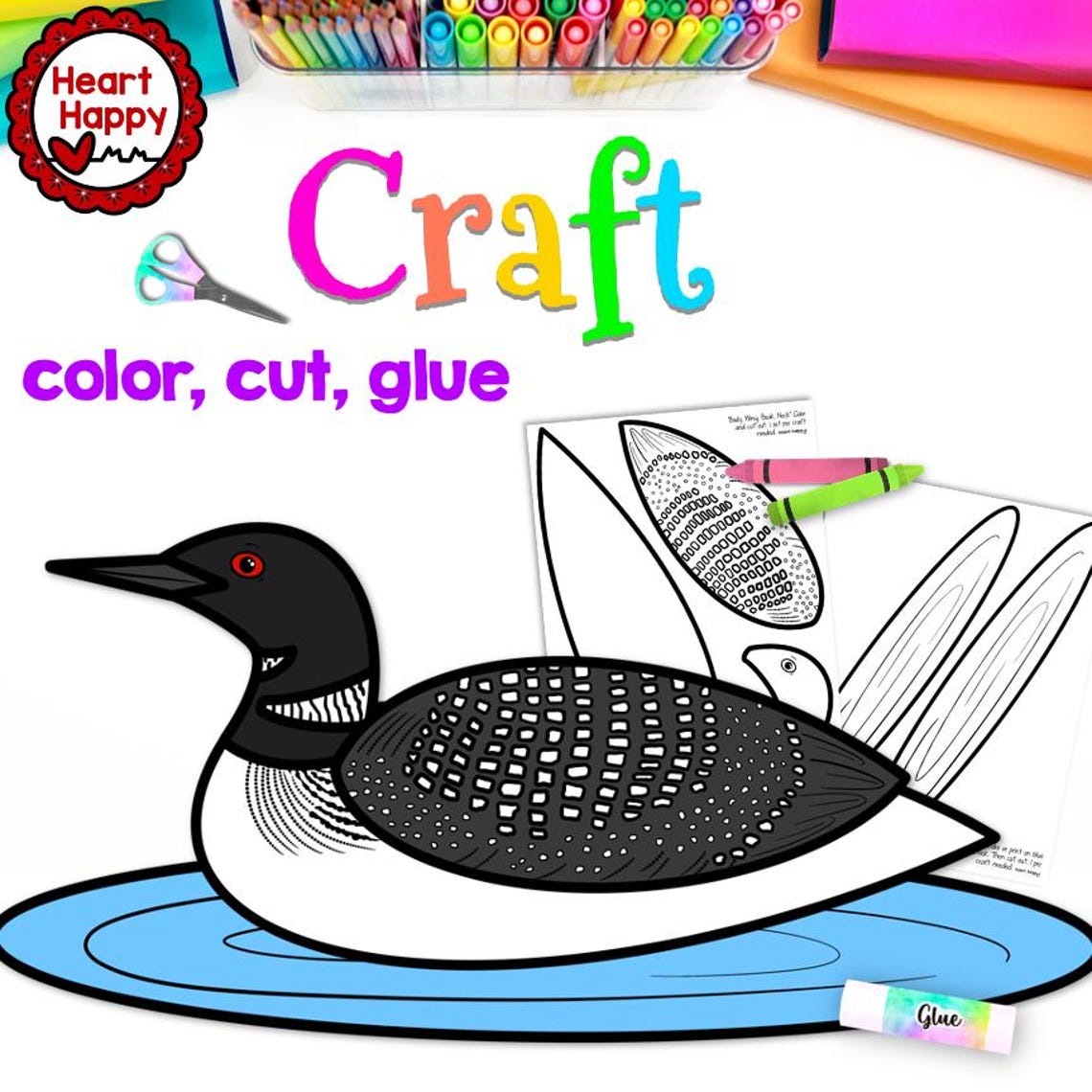 Minnesota State Symbols Craft, Kids Printable Craft Template, Common ...
