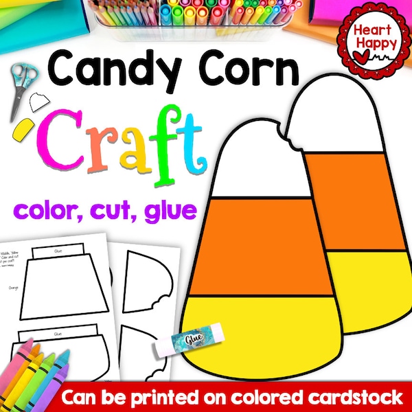 Candy Corn Template Etsy