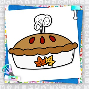Fall Pie Printable Pie Craft, Kids Printable Craft Template, Thanksgiving Craft, Fall ...