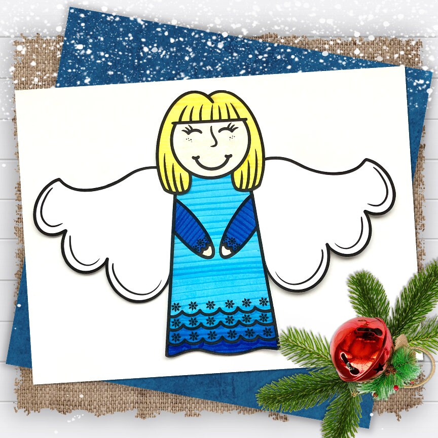 Angel Kids Printable Craft Template, Kids Religious Craft, Sunday ...
