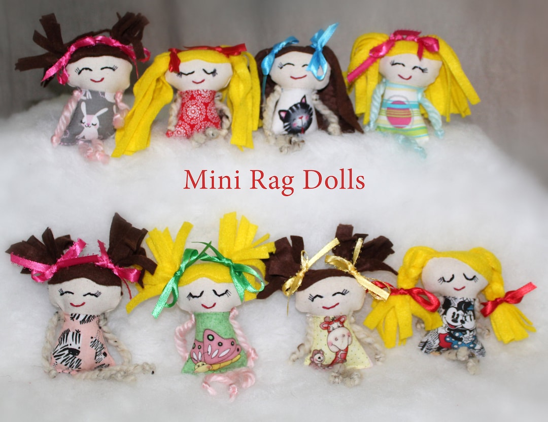 Family Dollhouse Dolls, Custom Mini Dolls, 3.5 Inch Rag Doll - Etsy