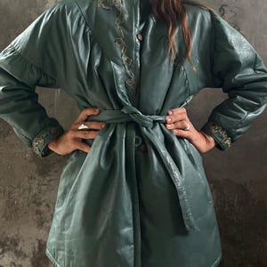 giacca in pelle vintage anni 80