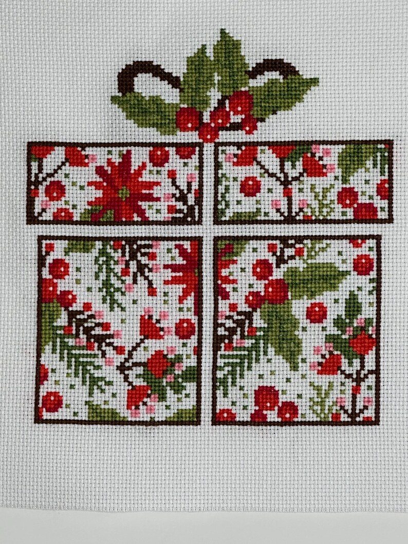 Handmade Christmas Gift Cross Stitch Etsy