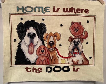 Home Is Where the Dog Is - Cross Stitch