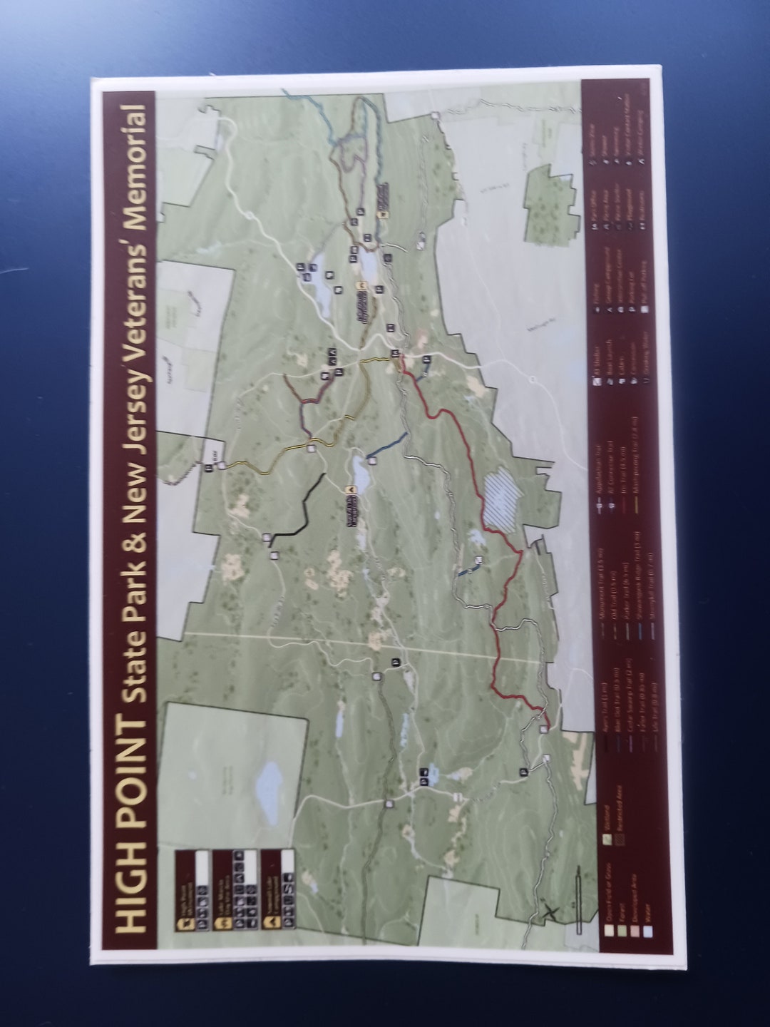 High Point State Park Map Sticker - Etsy