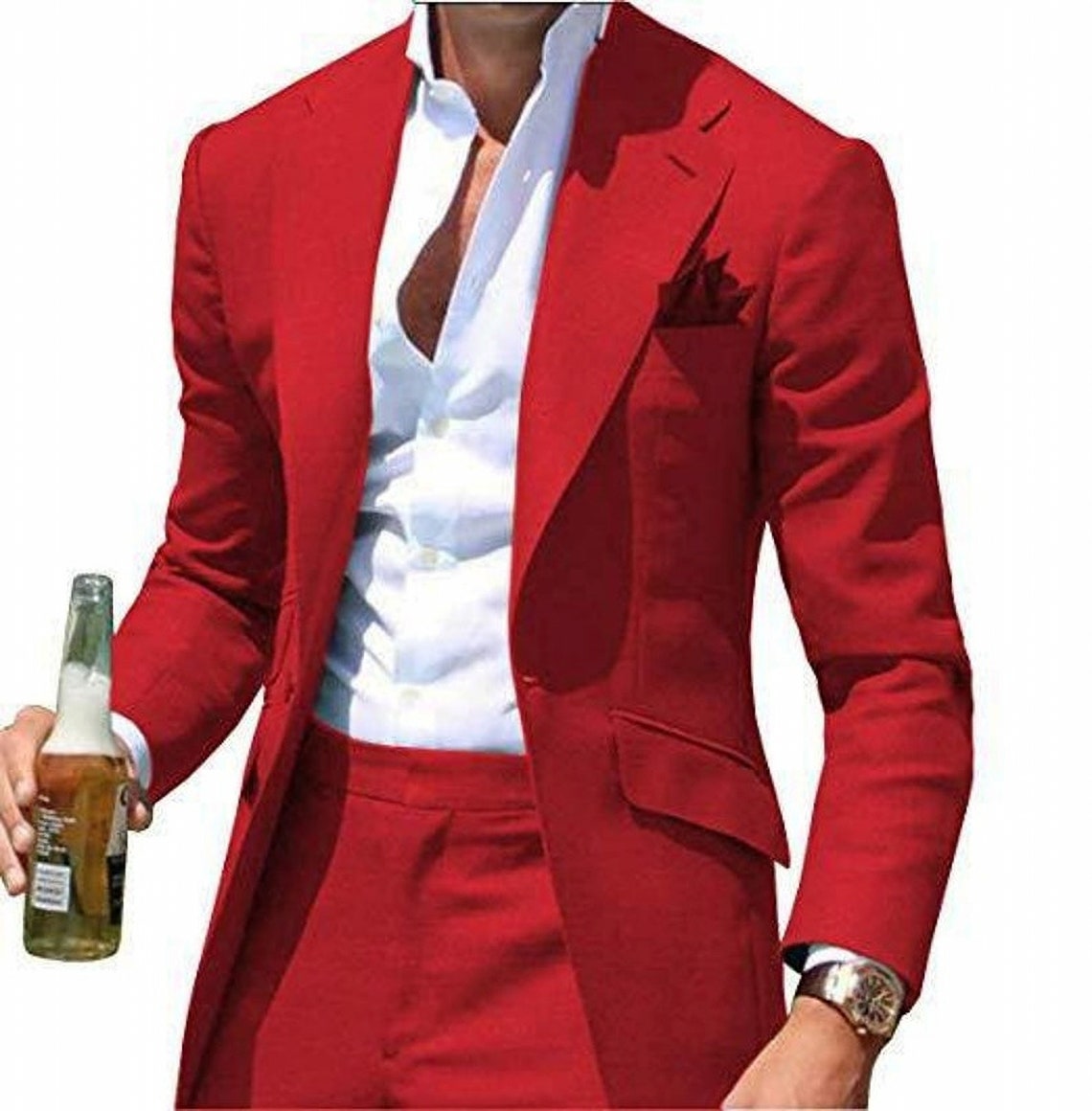 Men Suits for Prom Red Wedding Suit Evening Jacket Gift for Etsy