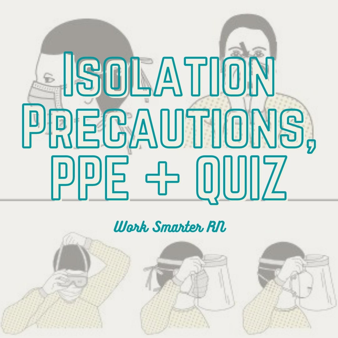 DIGITAL NOTES Isolation Precautions QUIZ nursing Etsy