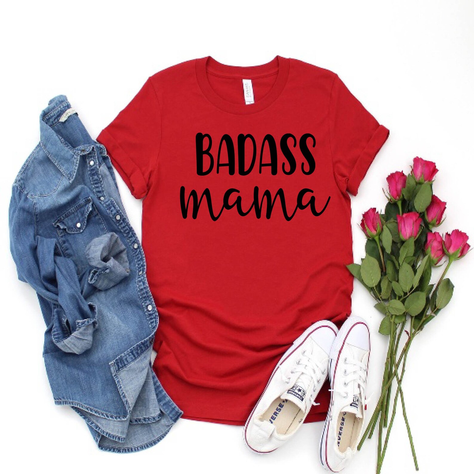 Badass Mama Shirt Valentine T For Mom Funny Mom Shirt Etsy Uk