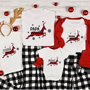 Custom Family Shirts,Matching Family Christmas Shirts,Christmas Shirts,Personalized Christmas Gift,Christmas Gifts,deer shirts