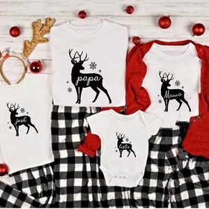 Custom Family Shirts,Matching Family Christmas Shirts,Christmas Shirts,Personalized Christmas Gift,Christmas Gifts,deer shirts