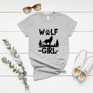 Wolf Girl Shirt, Wolf Lover Gift, Wolves Gifts, Howling Wolf, Gift For Her, Animal Lovers, Howling Wolf Gift, Feminist Shirt,Wolves Gifts