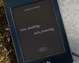 Tron ze Szkła – ekran blokady Kindle: Witchling, Princeling (pobieranie cyfrowe)