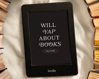 Spersonalizowany ekran blokady Kindle: Niestandardowa nazwa, zabawna, estetyczna tapeta wygaszacza ekranu czytnika e-booków, prezent dla czytelników (do pobrania w wersji cyfrowej)