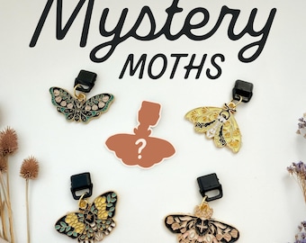 Mystery Moth Kindle Charm: Dark Academia Aesthetic, eReader Dust Plug, Gothic Gift for Readers