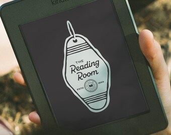 Ekran blokady Kindle: Brelok do kluczy Dark Vintage Vibes Motel, wygaszacz ekranu Kindle, tapeta Kindle, ekran blokady Kindle Booktok, POBIERANIE CYFROWE