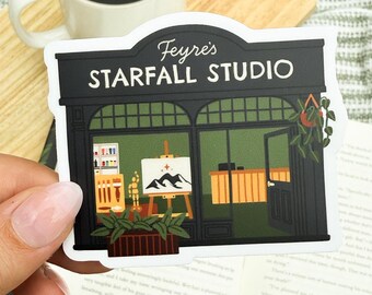 ACOTAR Sticker for Kindle: Feyre Starfall Studio, Bookish Fantasy Gift for Readers