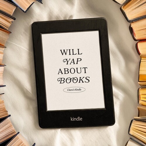 Pantalla de bloqueo Kindle personalizada: Fondo de pantalla con nombre personalizado de Booktok (Descarga digital)