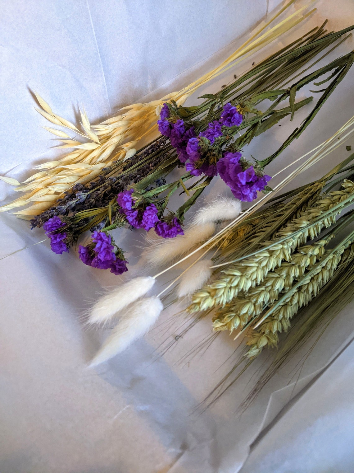 Purple/Natural Dried Flowers Home Decor/Letterbox Gift Etsy