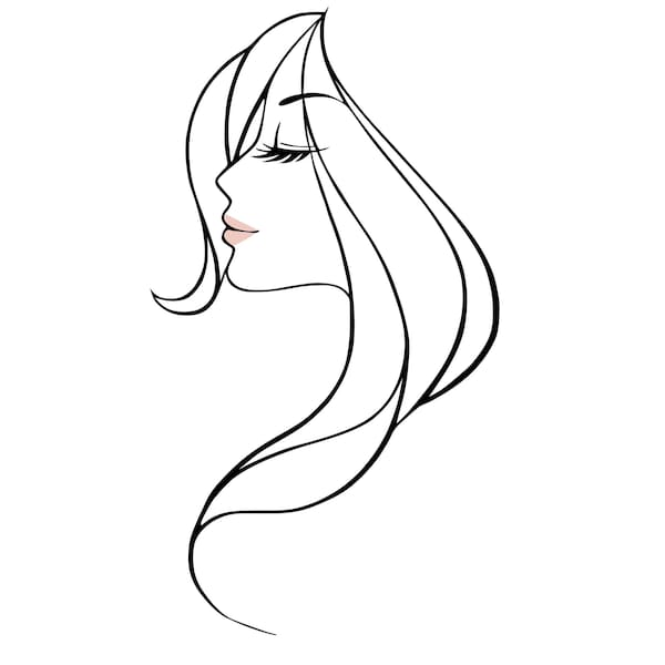 Girl Drawing Svg Sketch Svg file Woman SVG Girl Svg Lips SVG Messy Bun SVG Hair Svg woman face svg Girl Svg Girl Face Svg Makeup svg png eps