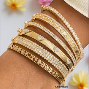 Bracciale Half Eternity in moissanite a taglio rotondo, bracciale con incastonatura a due file di diamanti, bracciale con cuore, bracciale con icona multiforme, bracciale da sposa