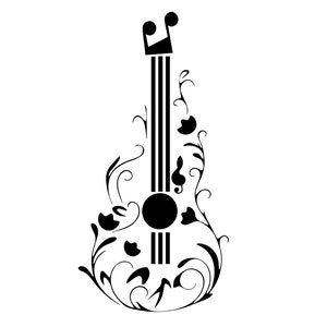 Guitarra SVG, Guitarra Clipart, Guitarra Cricut, Guitar Tumbler SVG, Arquivo de corte do músico, Silhueta de guitarra, Clipart de camiseta de guitarra, Música de guitarra