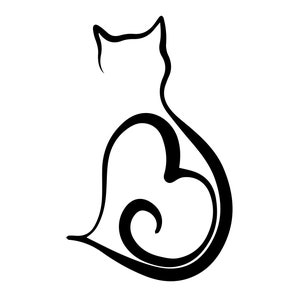 Heart Cat Tail SVG, Funny Svg, Cat Vibes Svg, Cat Svg, Cat Owner Svg, Cat SVG Bundle, Kitten SVG Bundle, Cat Face Svg, Cat Tshirt svg, Cat