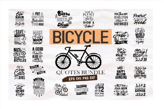 Bicycle Quotes SVG Bundle, Cycling Svg, Bike Svg, Bicycle Svg Love to Bike  png Bicycle SVG, Bicycle png Hobby svg fitness svg Sport Cut File