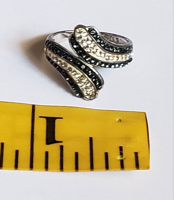 Ring Bypass Enamel 925 Unique Collectible Sterlin… - image 9