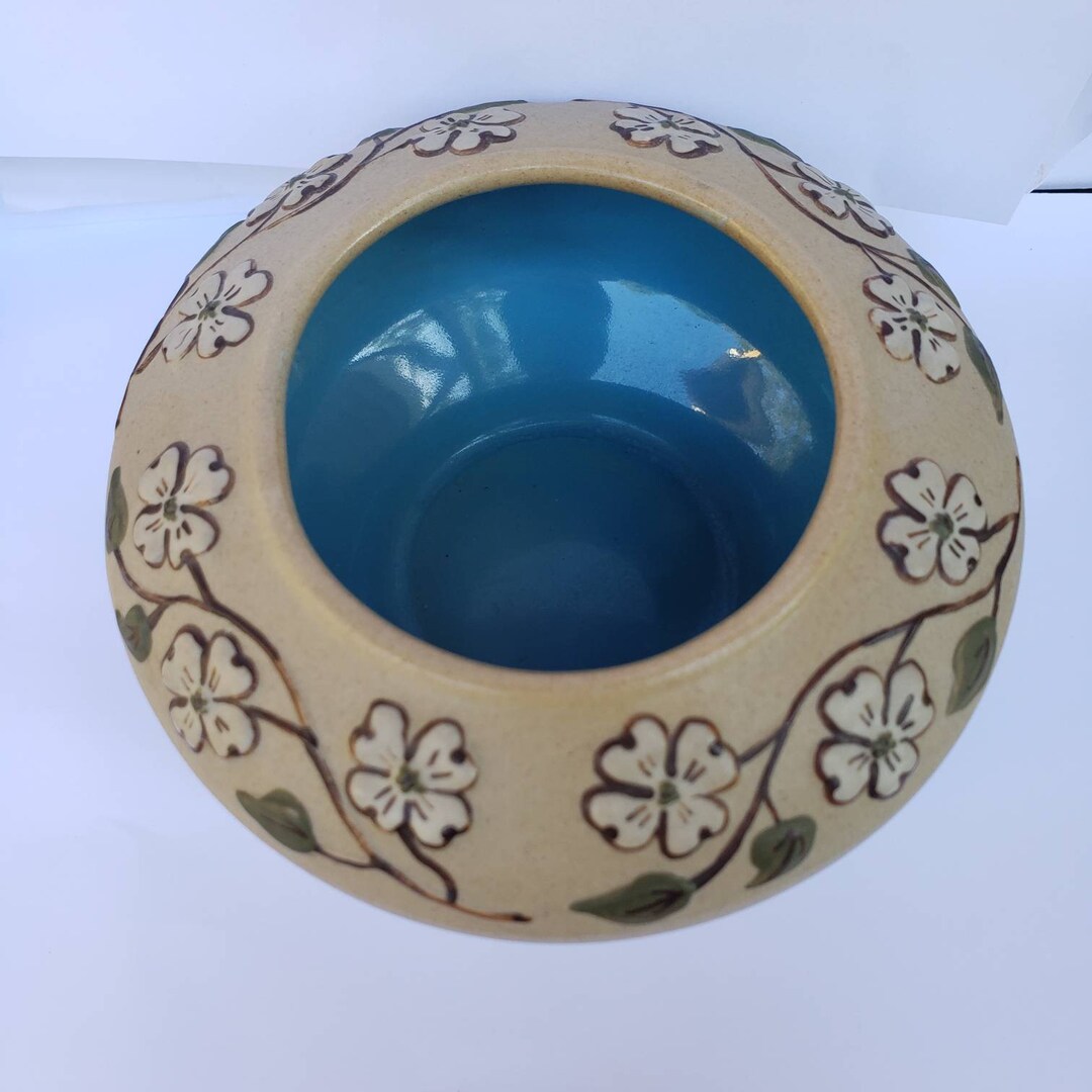 Vintage Pottery Pigeon Dogwood Pattern Retro Collectible Etsy