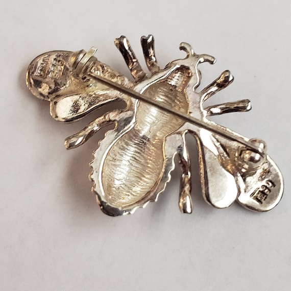 Bumblebee Bee Brooch Sterling Silver Collectible … - image 8