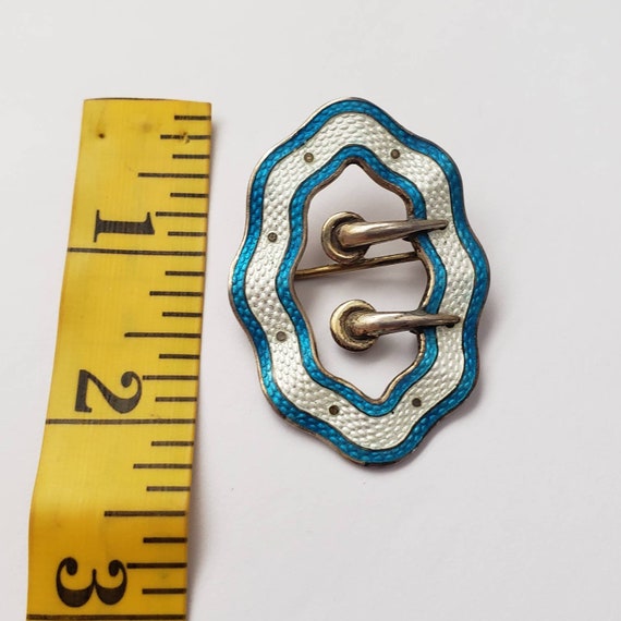 Rare Antique Buckle Converted into Brooch Ornate … - image 4