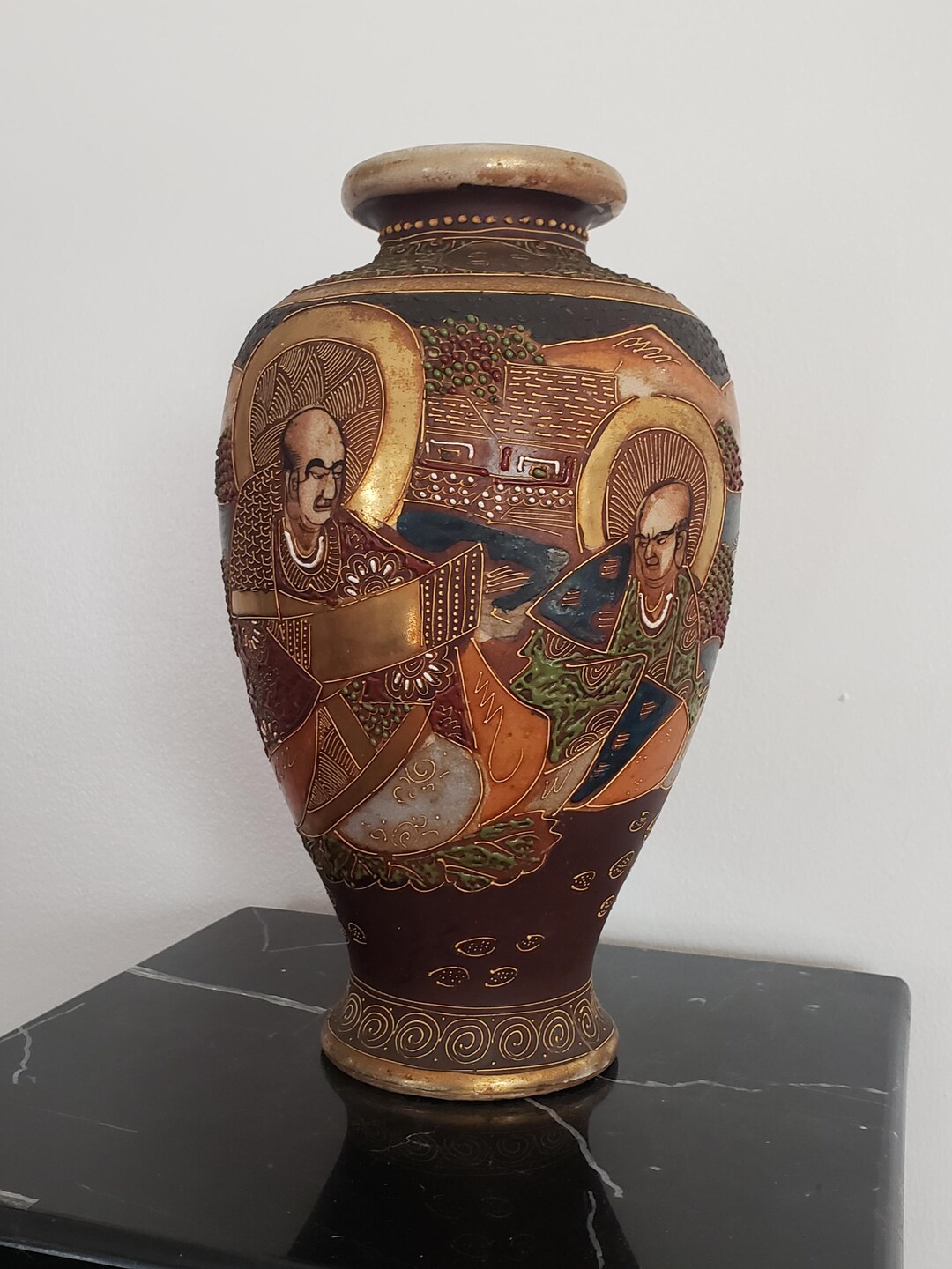 Hapese Rere Vase Satsuma Japanese Rare Estate Find Retro Collectible - Etsy