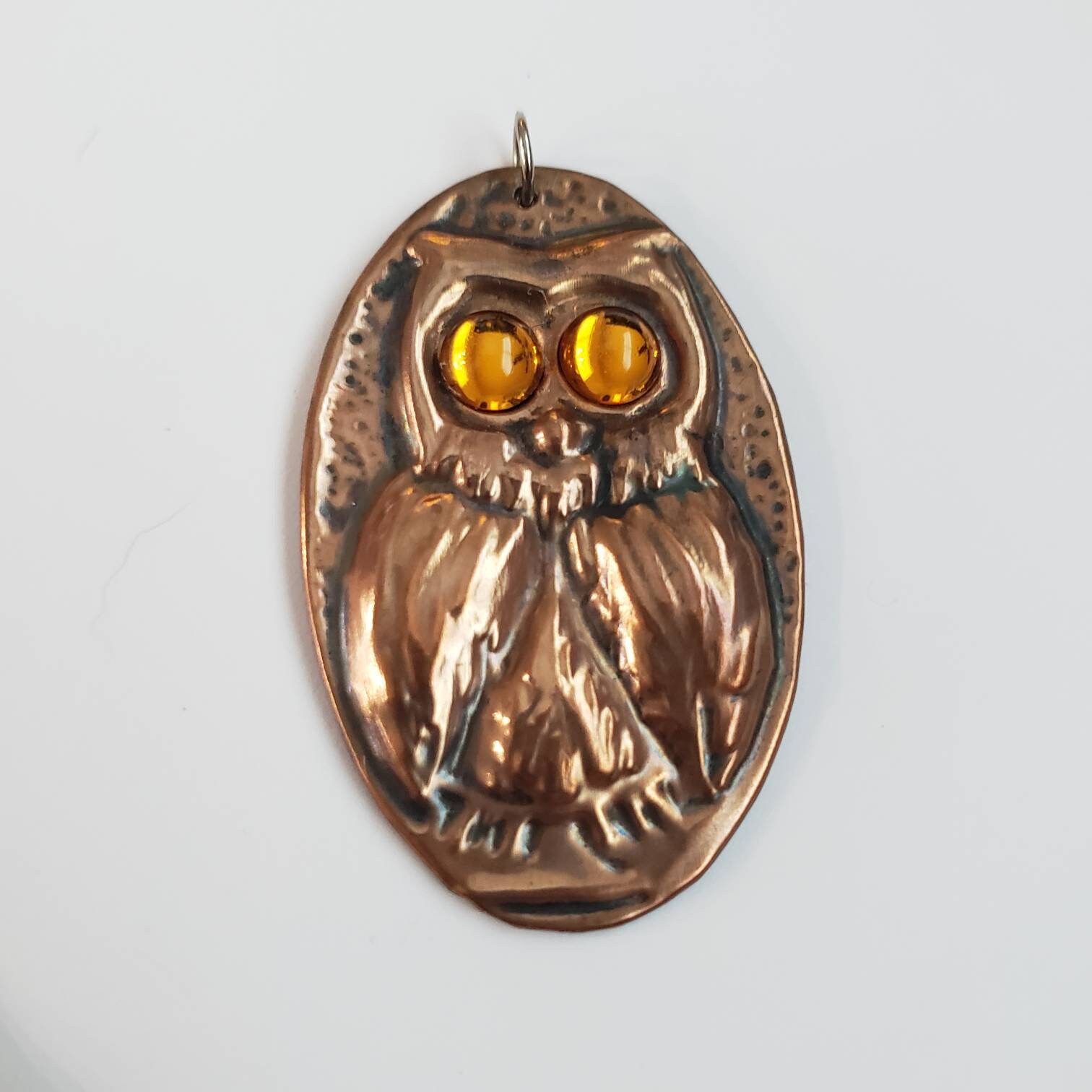Vintage Pendant Owl Retro Collectible Costume Jewelry