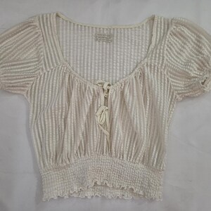 Urban Outfitters Blouse Size S Small Short Sleeve Blouse Top Designer bild 4