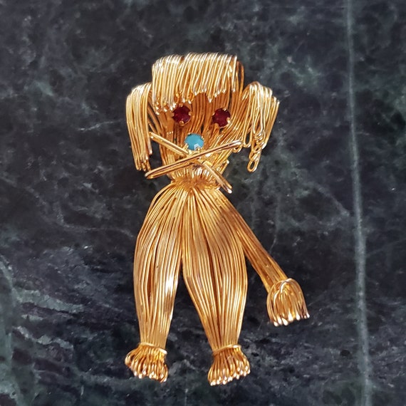 Vintage Brooch Dog Retro Collectible Pin Costume … - image 1