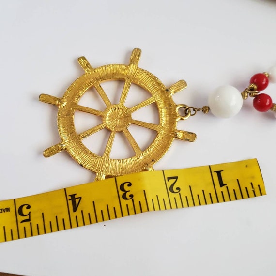 Vintage Necklace Nautical Theme Retro Rare Collec… - image 3