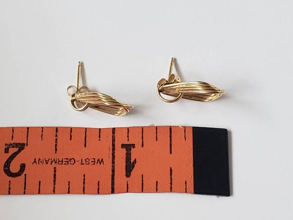 Earrings 14kt Yellow Gold - image 4