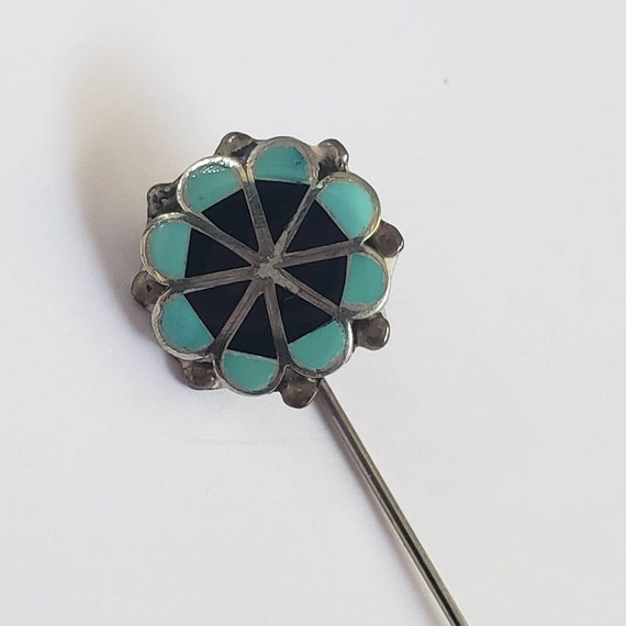 Vintage Stick Pin Rare Inlay Collectible Pin Unma… - image 1