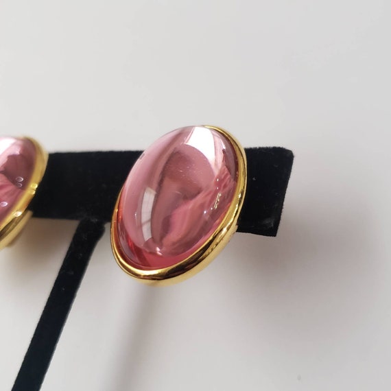 Vintage Earrings Designer Trifari Pink Retro Coll… - image 5