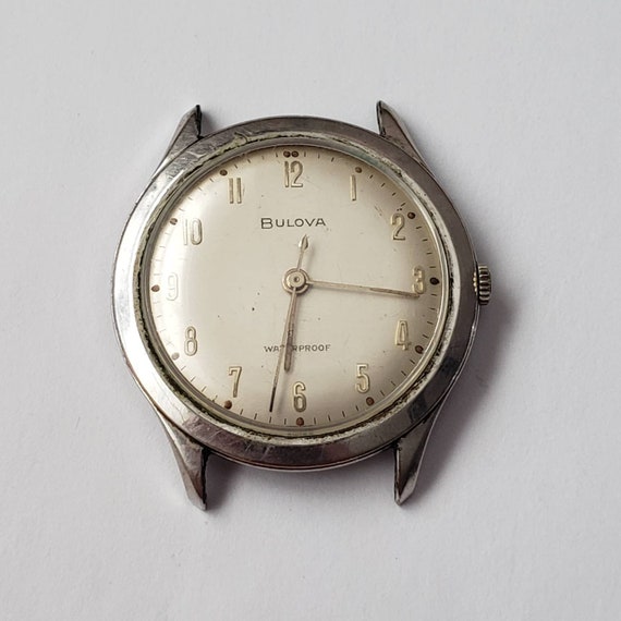 Vintage Bulova Wrist Watch Retro Collectible Roun… - image 1