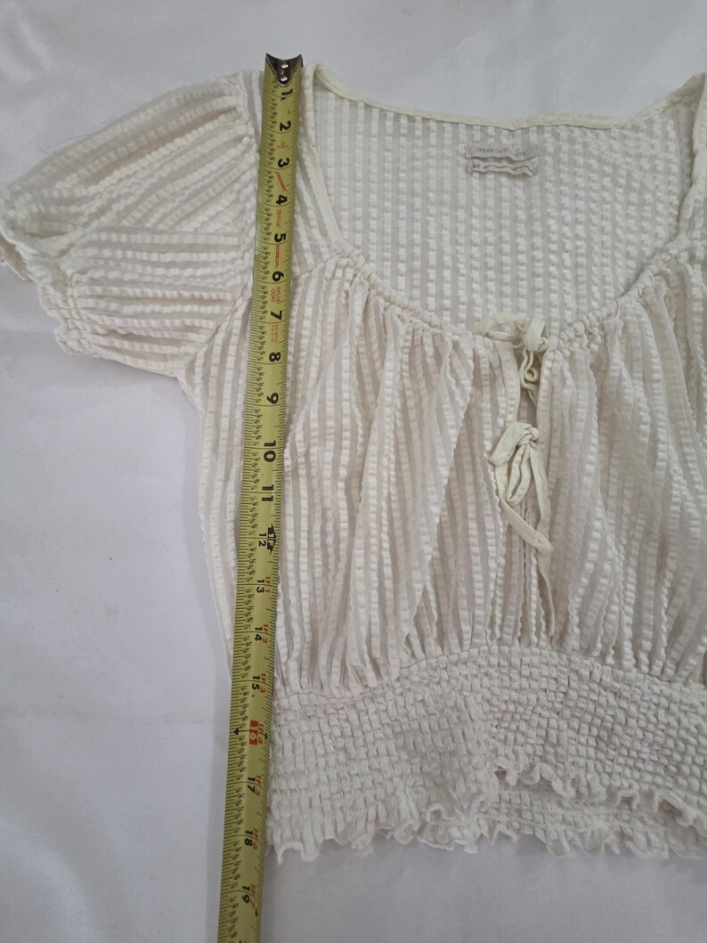 Urban Outfitters Blouse Size S Small Short Sleeve Blouse Top Designer bild 7