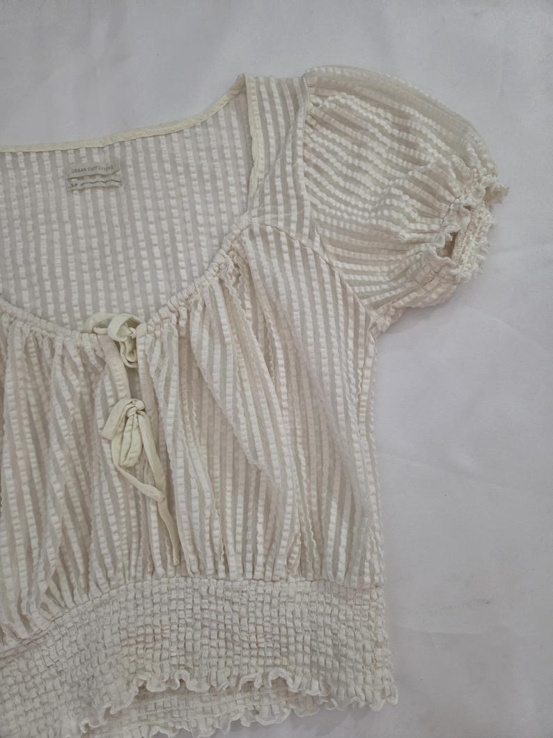 Urban Outfitters Blouse Size S Small Short Sleeve Blouse Top Designer bild 5