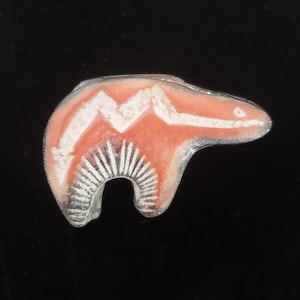 Pendant Bear Southwestern Rare Artist Collectible Estate Handmade Collectible