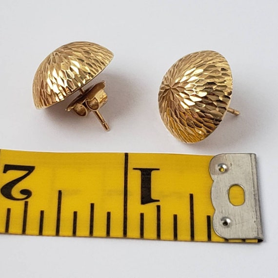 Vintage Earrings 14K Yellow Gold Fine Jewelry Est… - image 3