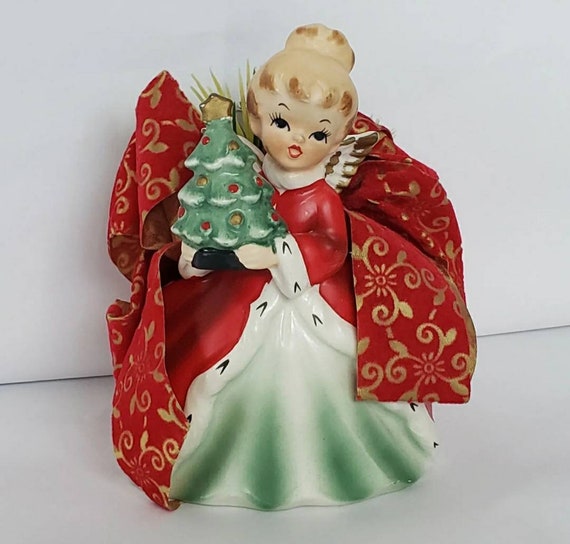 Rare Napco Christmas Planter Figurine Rare Retro Christmas