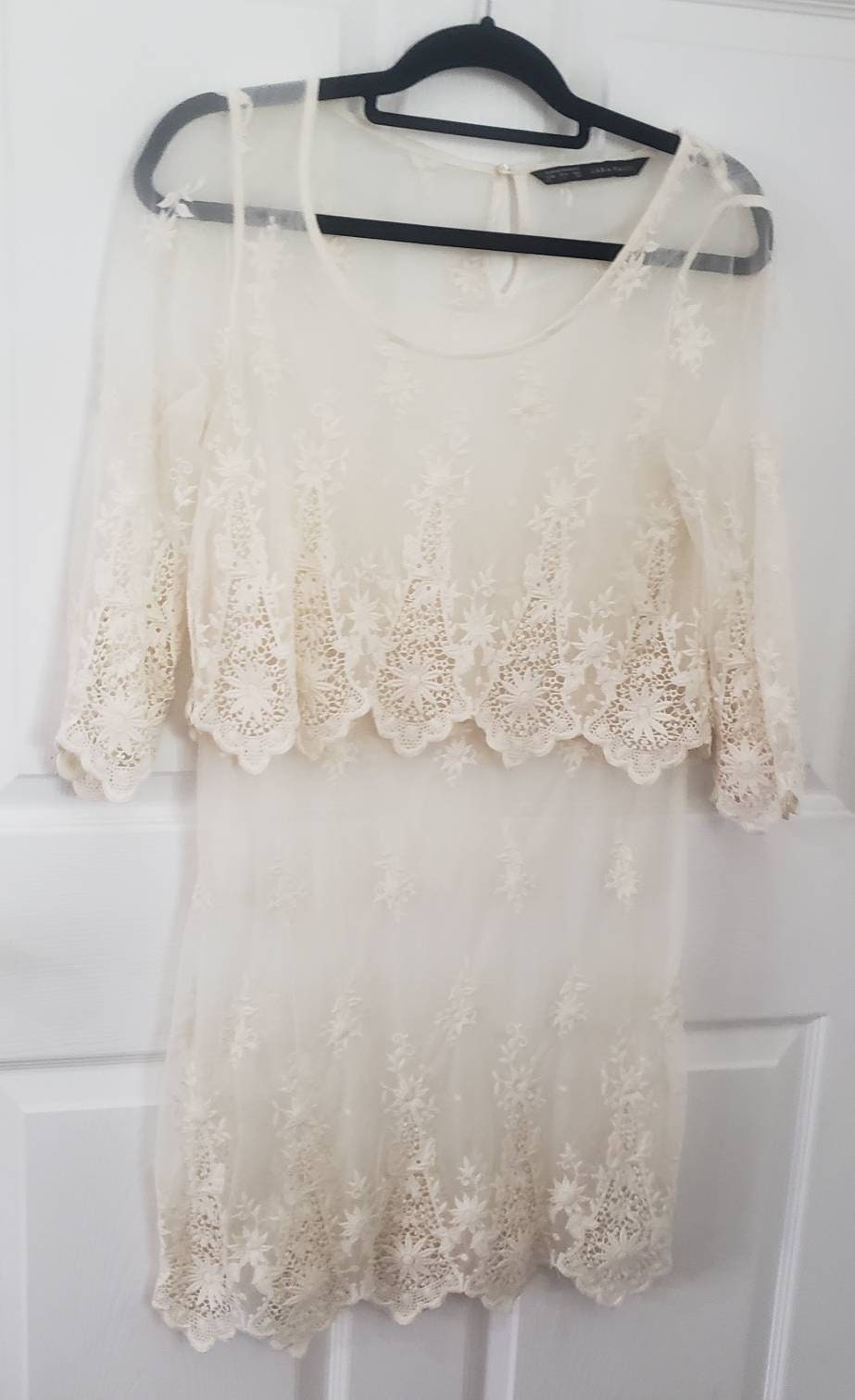 lace sheath dress Mock Neck Black Lace Sheath Dress