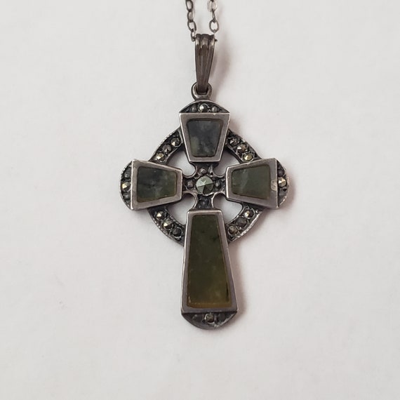 Vintage Celtic Cross TJH Sterling Silver Collecti… - image 8