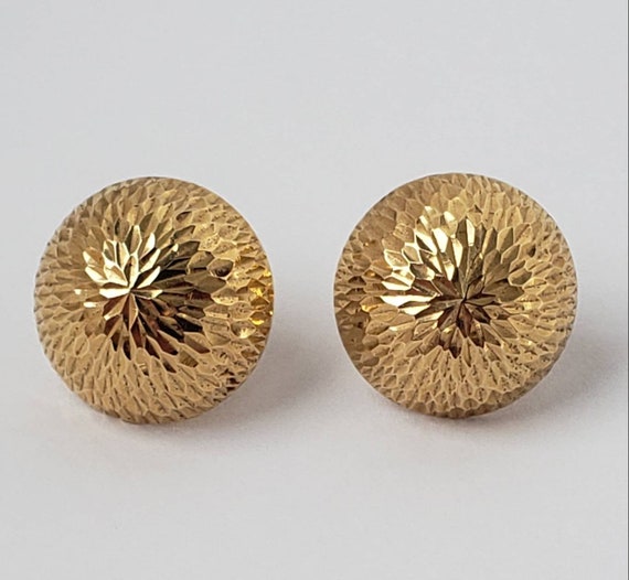 Vintage Earrings 14K Yellow Gold Fine Jewelry Est… - image 1