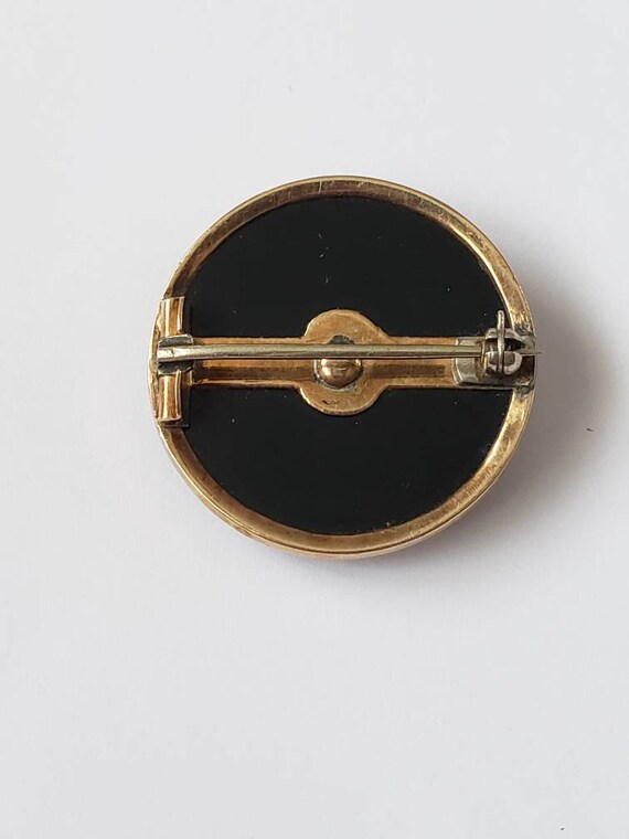 Antique Brooch 10k Yellow Gold Early Retro Collec… - image 2